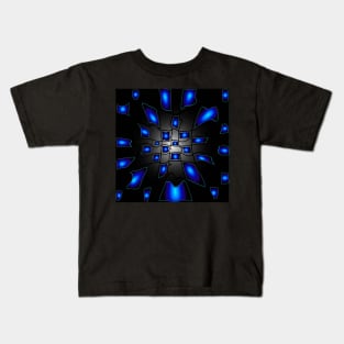 Abstract Checkerboard Space Pattern Kids T-Shirt